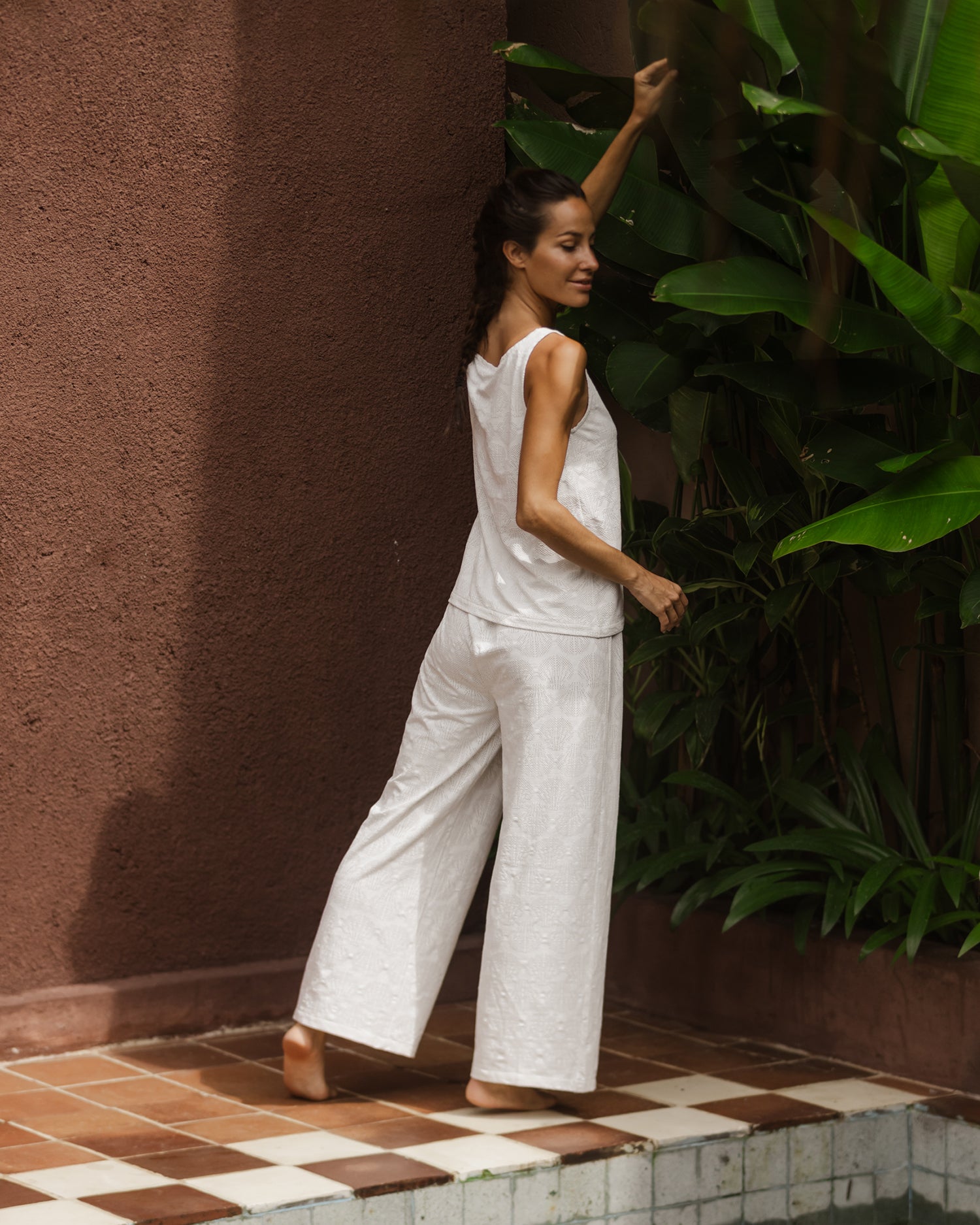 CLAIRE ECRU TANK TOP