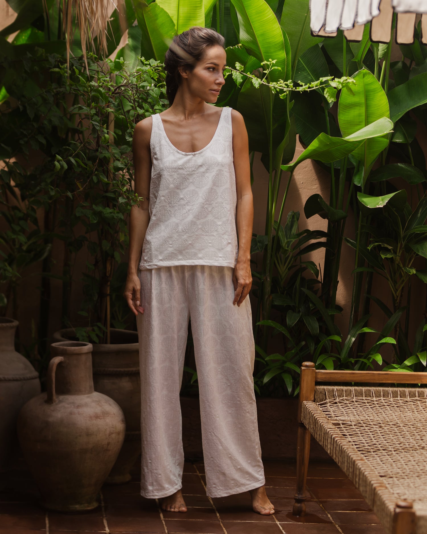 PANT LEO ECRU